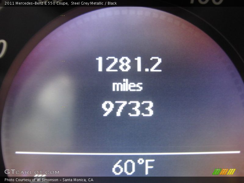 Steel Grey Metallic / Black 2011 Mercedes-Benz E 550 Coupe