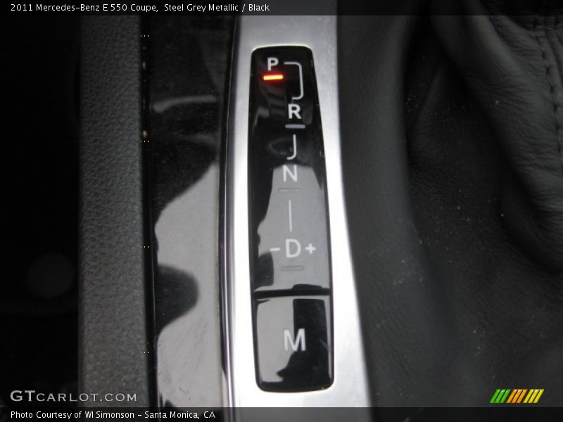 Steel Grey Metallic / Black 2011 Mercedes-Benz E 550 Coupe