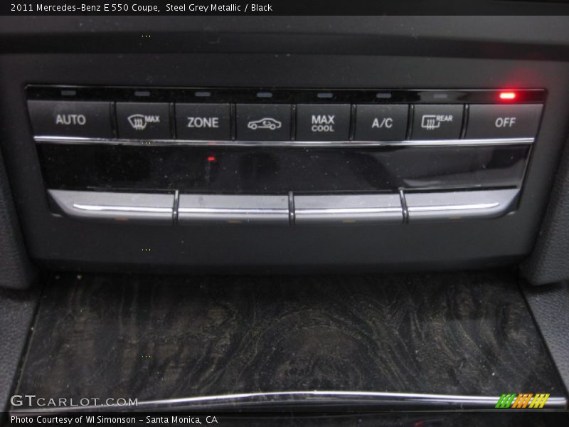 Steel Grey Metallic / Black 2011 Mercedes-Benz E 550 Coupe