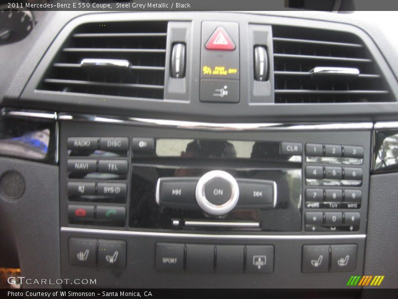 Steel Grey Metallic / Black 2011 Mercedes-Benz E 550 Coupe