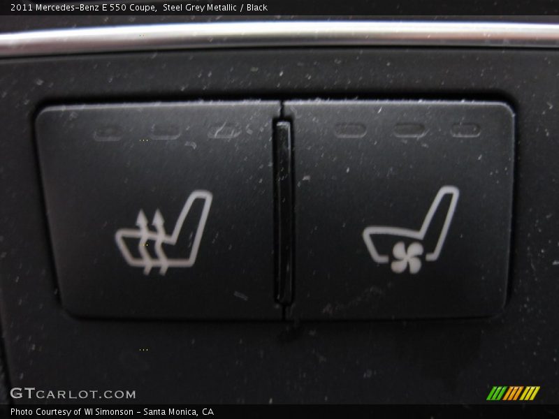 Steel Grey Metallic / Black 2011 Mercedes-Benz E 550 Coupe