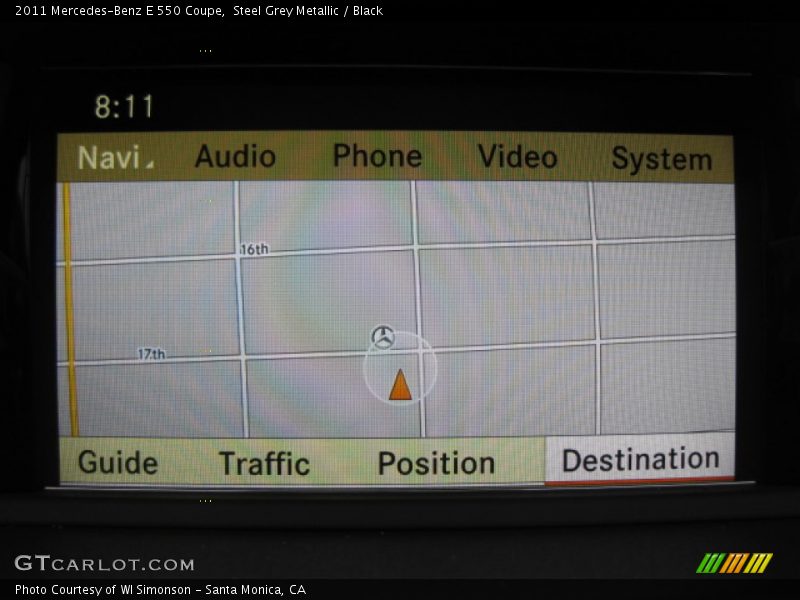 Steel Grey Metallic / Black 2011 Mercedes-Benz E 550 Coupe