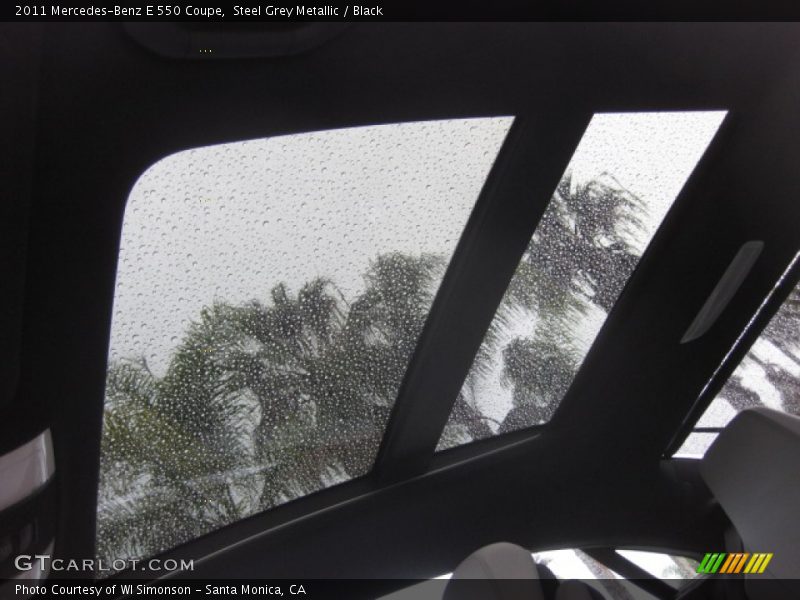 Steel Grey Metallic / Black 2011 Mercedes-Benz E 550 Coupe
