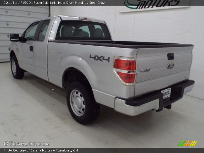 Ingot Silver Metallic / Steel Gray 2011 Ford F150 XL SuperCab 4x4