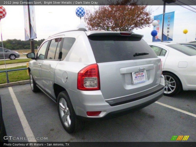 Bright Silver Metallic / Dark Slate Gray 2012 Jeep Compass Sport