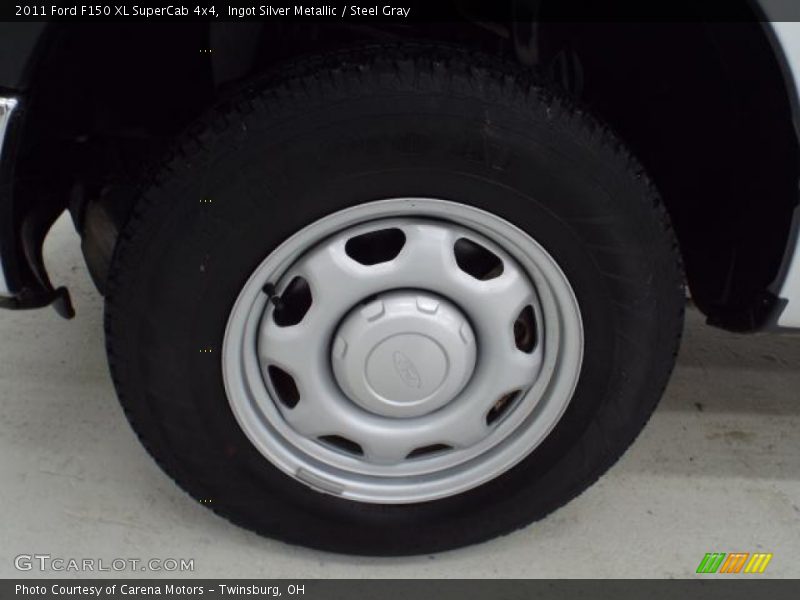 Ingot Silver Metallic / Steel Gray 2011 Ford F150 XL SuperCab 4x4
