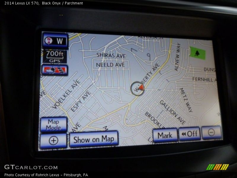 Navigation of 2014 LX 570