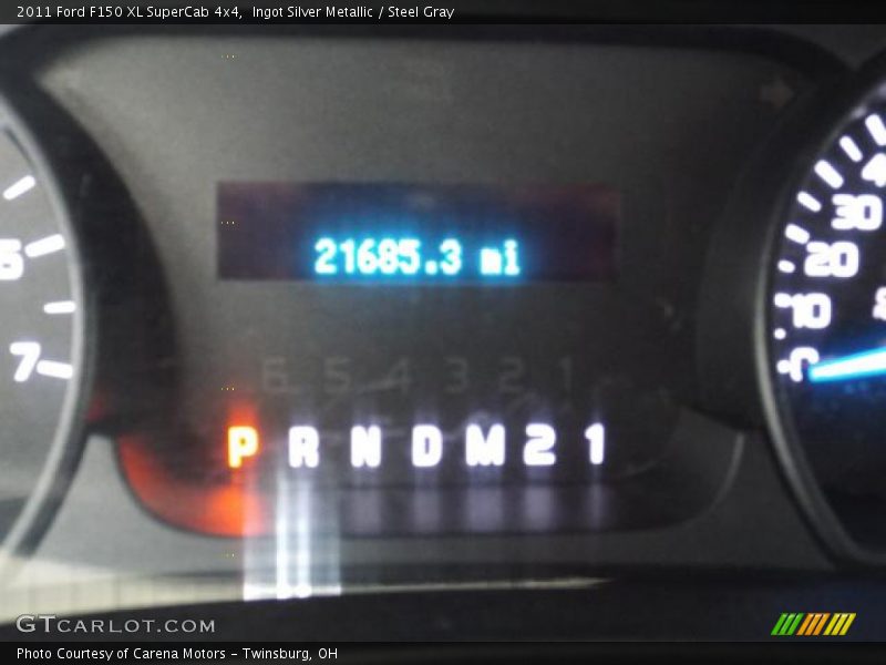 Ingot Silver Metallic / Steel Gray 2011 Ford F150 XL SuperCab 4x4