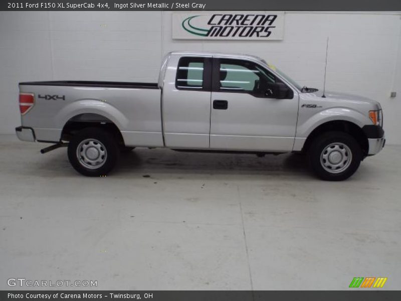 Ingot Silver Metallic / Steel Gray 2011 Ford F150 XL SuperCab 4x4