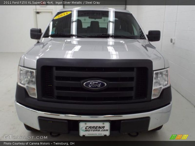 Ingot Silver Metallic / Steel Gray 2011 Ford F150 XL SuperCab 4x4