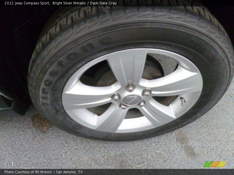 Bright Silver Metallic / Dark Slate Gray 2012 Jeep Compass Sport
