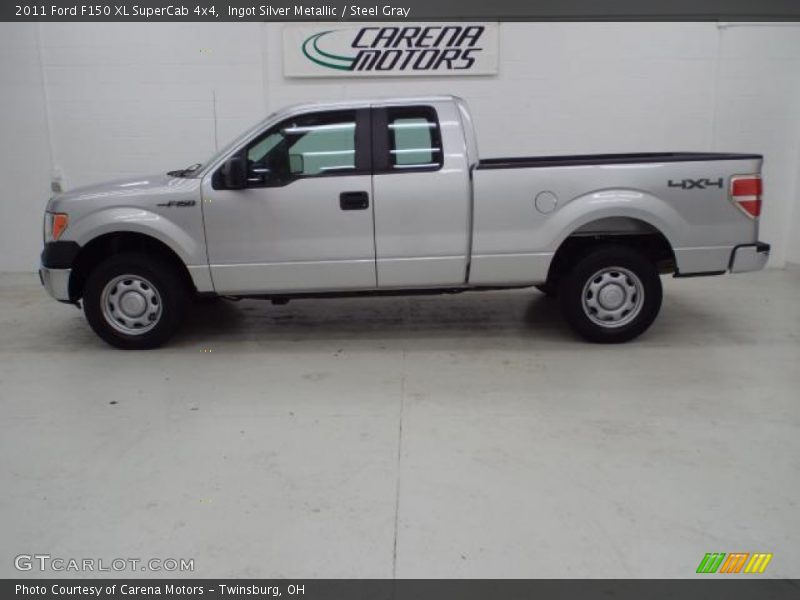 Ingot Silver Metallic / Steel Gray 2011 Ford F150 XL SuperCab 4x4