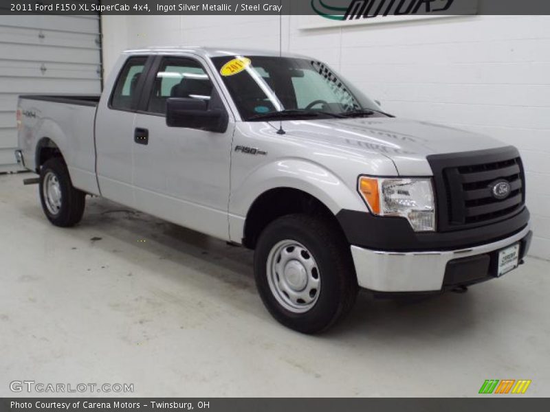Ingot Silver Metallic / Steel Gray 2011 Ford F150 XL SuperCab 4x4