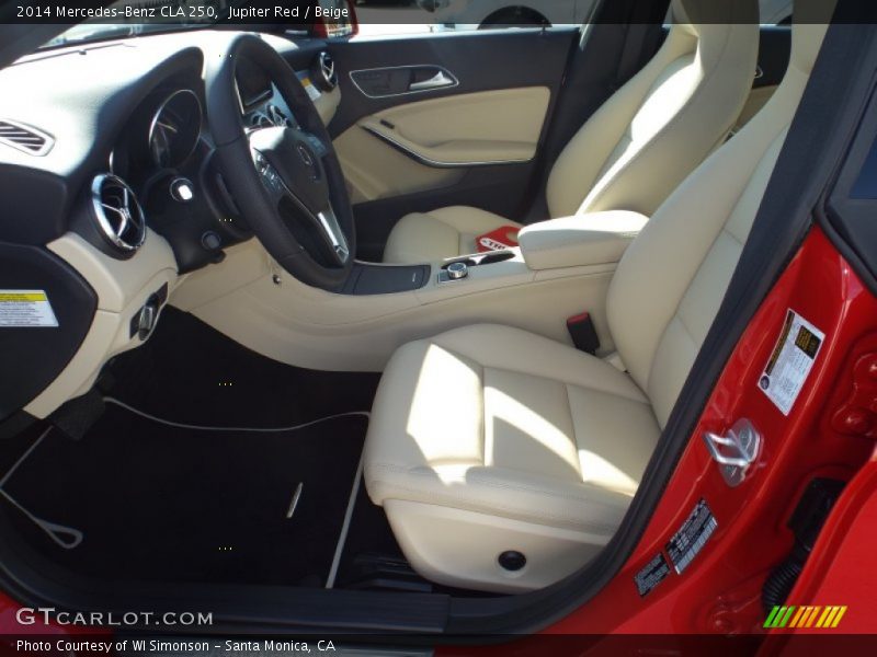 Jupiter Red / Beige 2014 Mercedes-Benz CLA 250