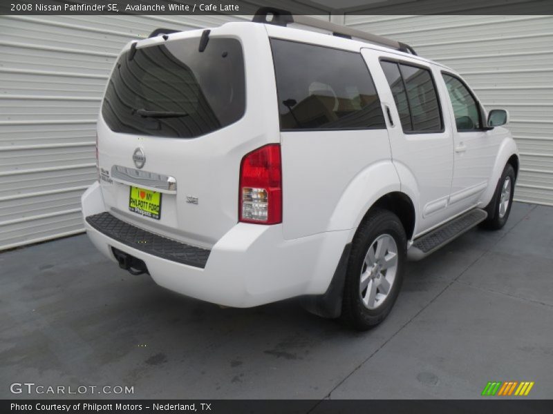 Avalanche White / Cafe Latte 2008 Nissan Pathfinder SE