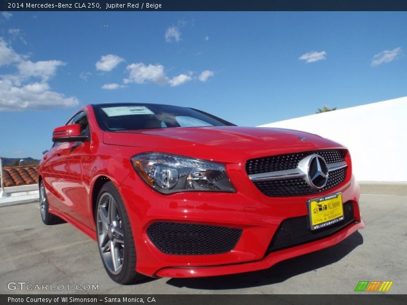 Jupiter Red / Beige 2014 Mercedes-Benz CLA 250