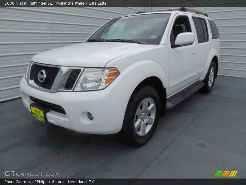 Avalanche White / Cafe Latte 2008 Nissan Pathfinder SE
