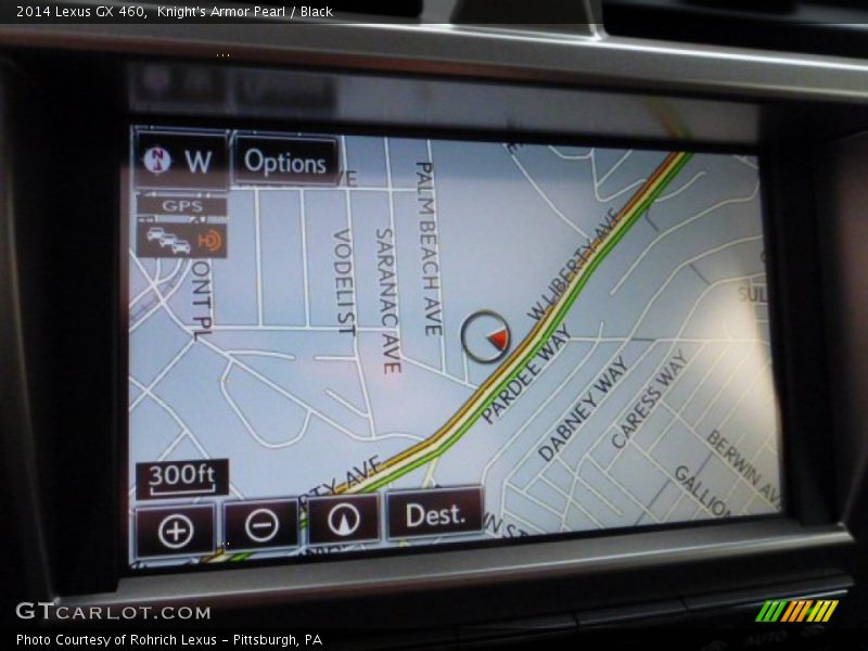 Navigation of 2014 GX 460