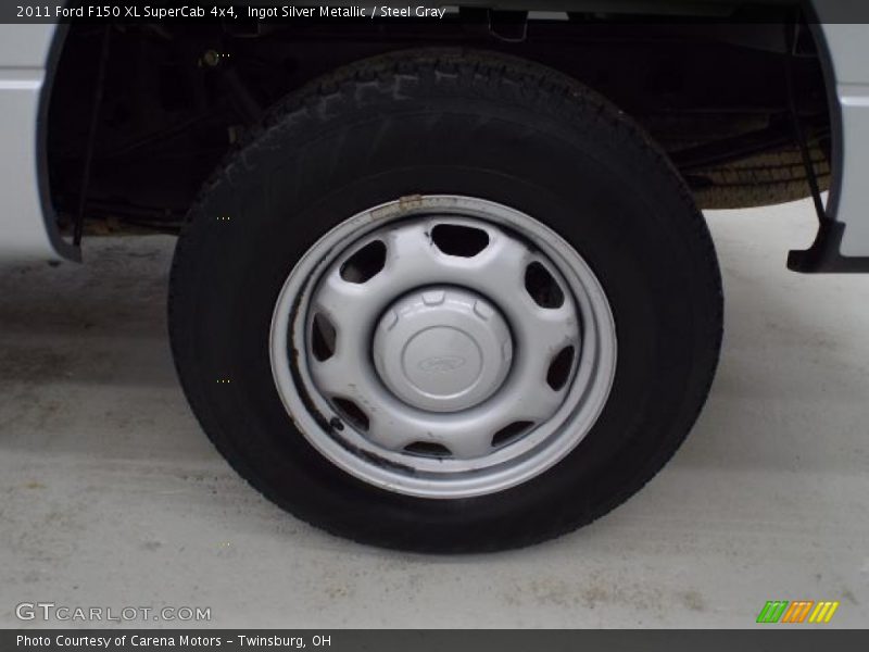 Ingot Silver Metallic / Steel Gray 2011 Ford F150 XL SuperCab 4x4