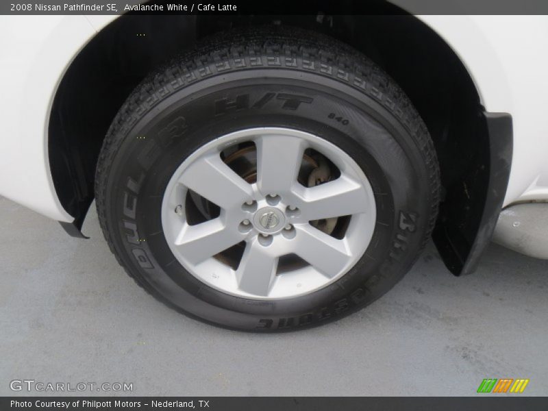 Avalanche White / Cafe Latte 2008 Nissan Pathfinder SE