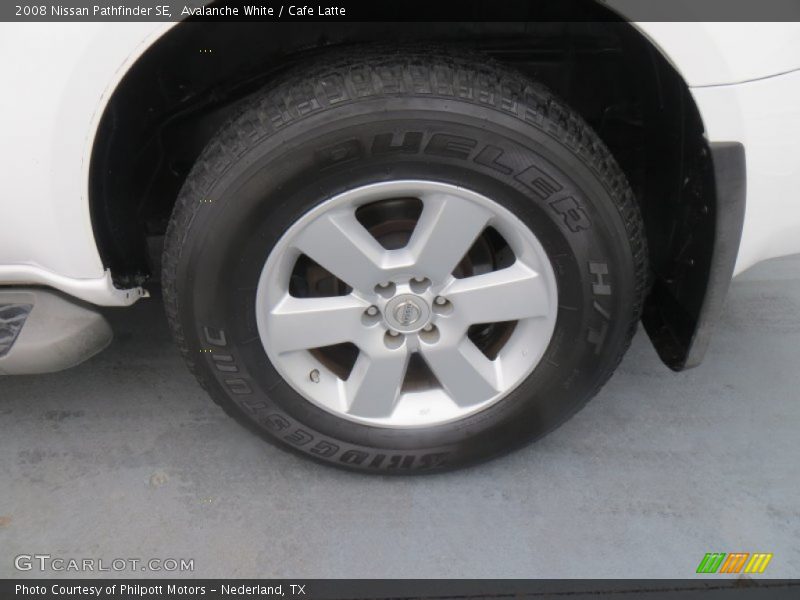 Avalanche White / Cafe Latte 2008 Nissan Pathfinder SE