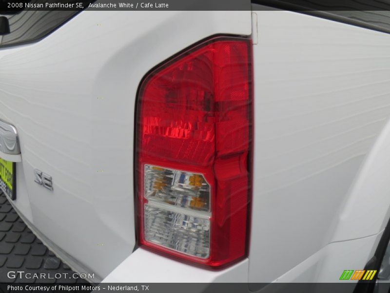 Avalanche White / Cafe Latte 2008 Nissan Pathfinder SE