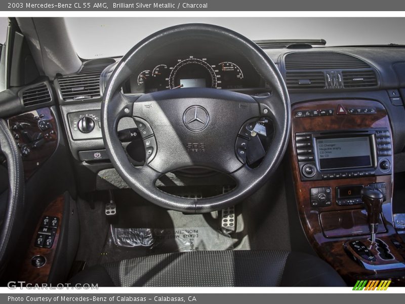 Brilliant Silver Metallic / Charcoal 2003 Mercedes-Benz CL 55 AMG