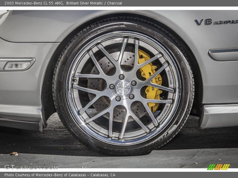 Brilliant Silver Metallic / Charcoal 2003 Mercedes-Benz CL 55 AMG