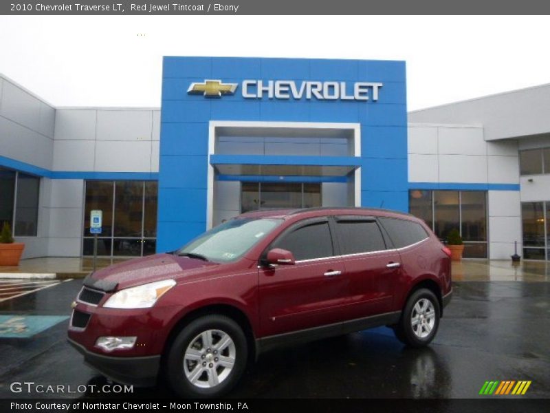 Red Jewel Tintcoat / Ebony 2010 Chevrolet Traverse LT