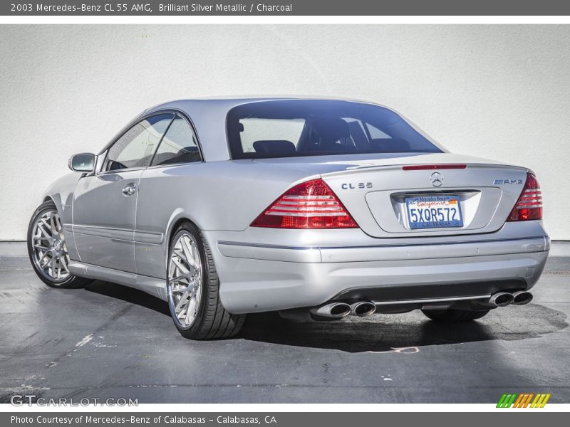 Brilliant Silver Metallic / Charcoal 2003 Mercedes-Benz CL 55 AMG