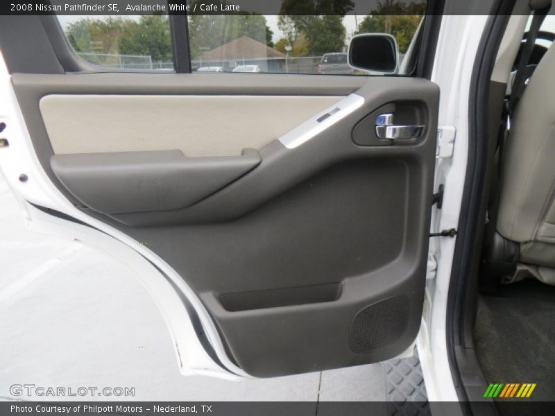 Avalanche White / Cafe Latte 2008 Nissan Pathfinder SE