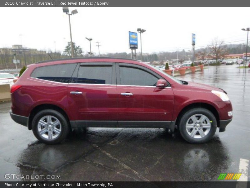 Red Jewel Tintcoat / Ebony 2010 Chevrolet Traverse LT