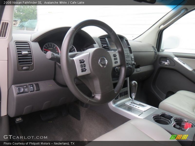 Avalanche White / Cafe Latte 2008 Nissan Pathfinder SE