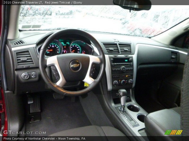 Red Jewel Tintcoat / Ebony 2010 Chevrolet Traverse LT