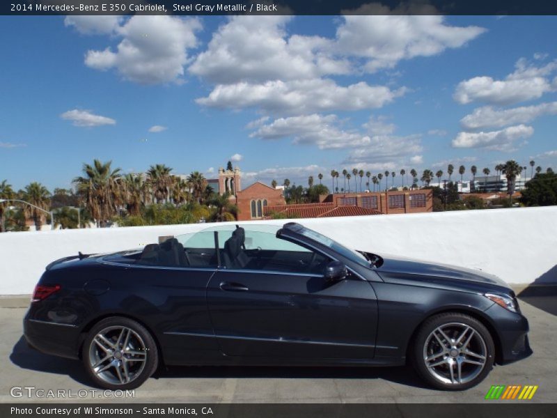 Steel Gray Metallic / Black 2014 Mercedes-Benz E 350 Cabriolet