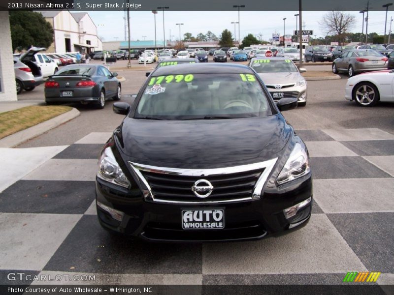 Super Black / Beige 2013 Nissan Altima 2.5 S