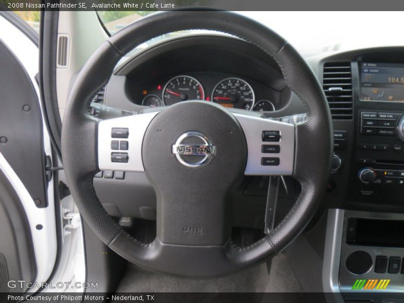 Avalanche White / Cafe Latte 2008 Nissan Pathfinder SE