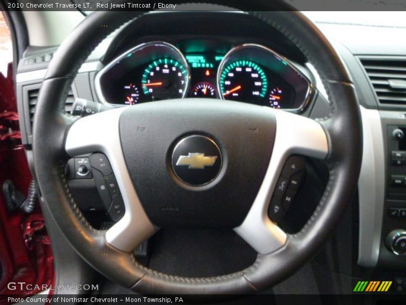 Red Jewel Tintcoat / Ebony 2010 Chevrolet Traverse LT