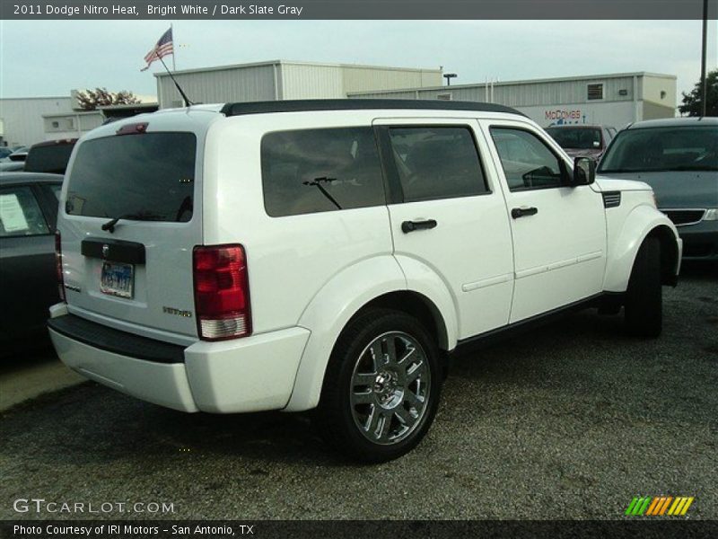 Bright White / Dark Slate Gray 2011 Dodge Nitro Heat