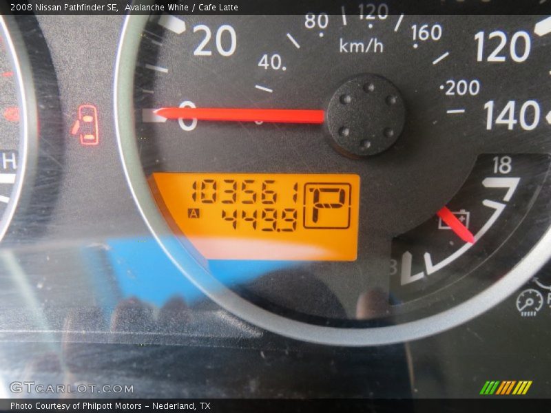 Avalanche White / Cafe Latte 2008 Nissan Pathfinder SE