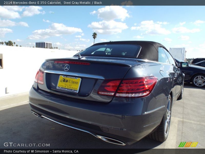 Steel Gray Metallic / Black 2014 Mercedes-Benz E 350 Cabriolet