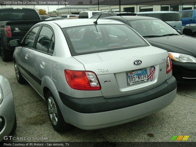 Silver Metallic / Gray 2008 Kia Rio LX Sedan