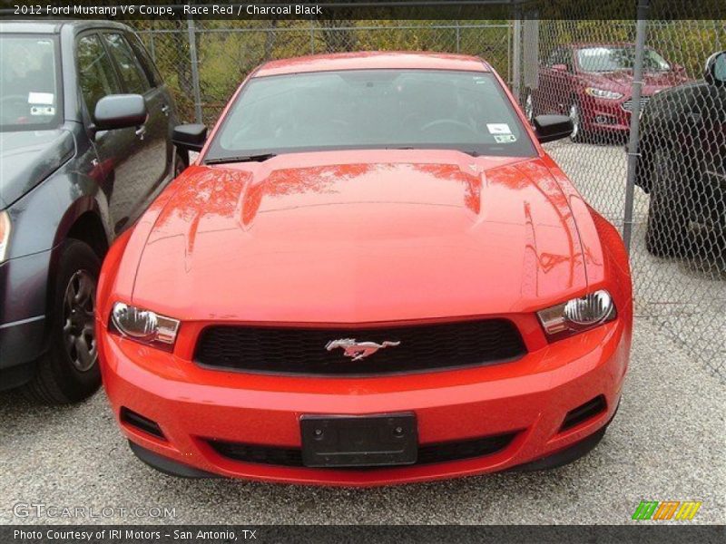 Race Red / Charcoal Black 2012 Ford Mustang V6 Coupe