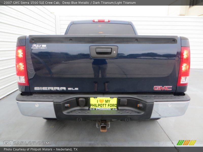 Deep Blue Metallic / Dark Titanium/Light Titanium 2007 GMC Sierra 1500 SLE Crew Cab