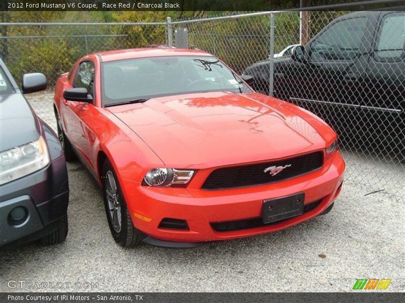 Race Red / Charcoal Black 2012 Ford Mustang V6 Coupe