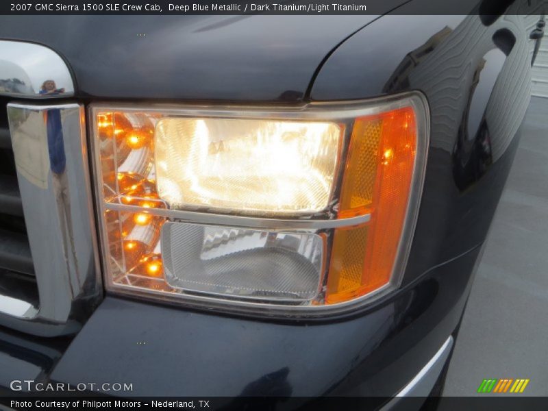 Deep Blue Metallic / Dark Titanium/Light Titanium 2007 GMC Sierra 1500 SLE Crew Cab