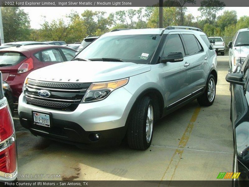 Ingot Silver Metallic / Medium Light Stone 2012 Ford Explorer Limited