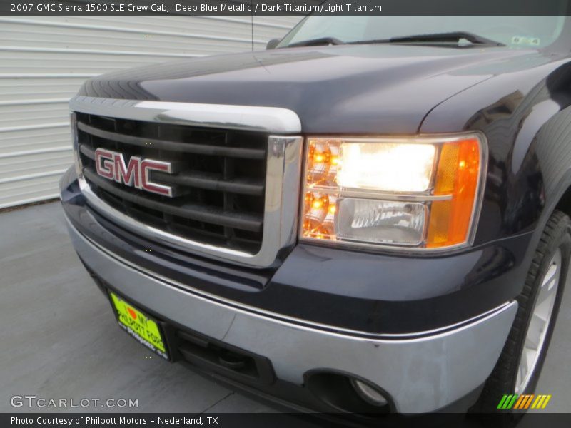 Deep Blue Metallic / Dark Titanium/Light Titanium 2007 GMC Sierra 1500 SLE Crew Cab