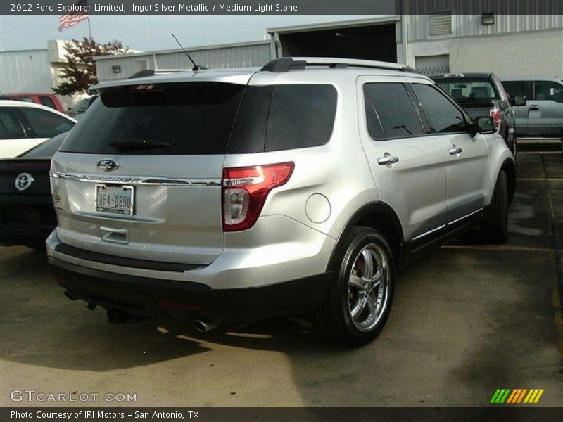 Ingot Silver Metallic / Medium Light Stone 2012 Ford Explorer Limited