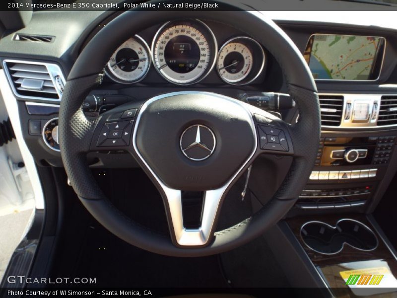 Polar White / Natural Beige/Black 2014 Mercedes-Benz E 350 Cabriolet